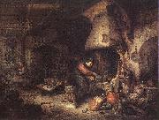 OSTADE, Adriaen Jansz. van Alchemist agg oil painting artist